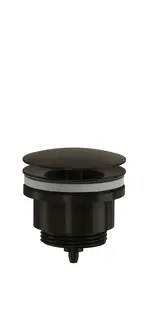 Avl&#248;p uten pop-up 40mm b&#248;rstet sort