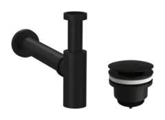 Avløp uten pop-up 40mm sort matt