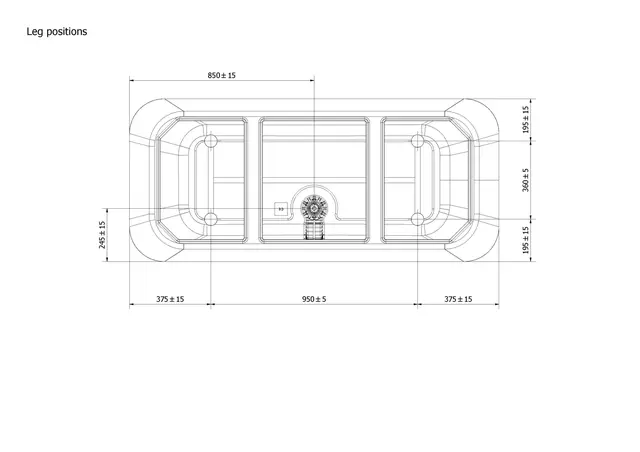 Badekar DYBE 170 170x75x56cm hvit matt 