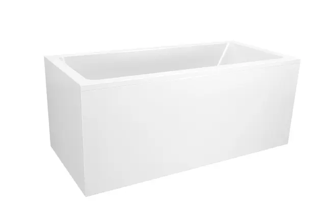 Badekarpakke med panel KVADRAT 150 150x70x62cm (front&ende) hvit 