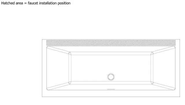 Badekarpakke med panel KVADRAT DUO 180 180x75x62cm (front&ende) hvit/hvit 