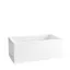 Badekarpakke med panel TEMSE 150 150x75x60cm (front&amp;ende) hvit