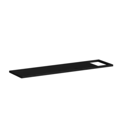 Badekarsbro HPL 85cm Sort matt &amp; sort eik