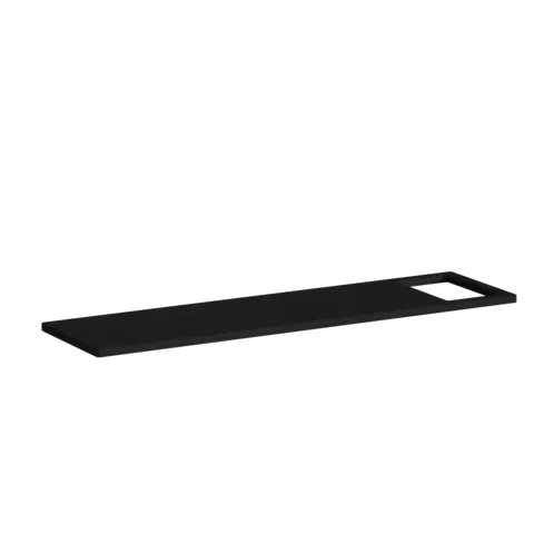 Badekarsbro HPL 85cm Sort matt &amp; sort eik