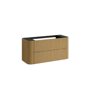 Servantskap buet MIE 120 120x46x57cm bølge eik finér