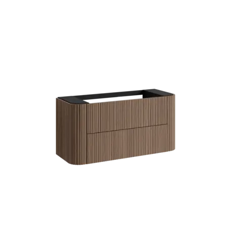 Servantskap buet MIE 120 120x46x57cm b&#248;lge valn&#248;tt fin&#233;r