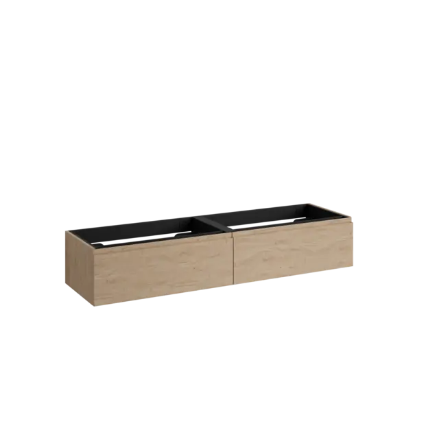 Servantskap fingergrep MIE DEMI 140 140x46x29cm skandinavisk eik servant x2 