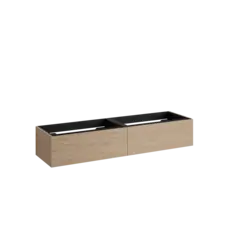 Servantskap slett MIE DEMI 120 120x46x29cm skandinavisk eik servant x2