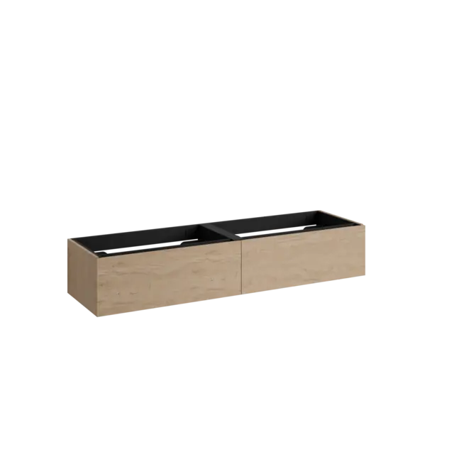 Servantskap slett MIE DEMI 120 120x46x29cm skandinavisk eik servant x2 