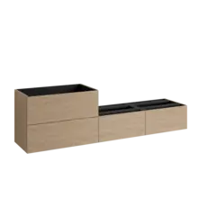 Servantskap slett MIE SMART 200 200x46x57cm skandinavisk eik servant x1