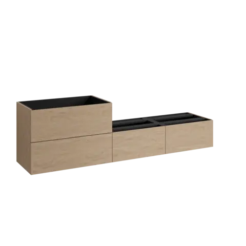 Servantskap slett MIE SMART 200 200x46x57cm skandinavisk eik servant x1