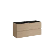 Servantskap fingergrep MIE 140dbl 140x46x57cm skandinavisk eik