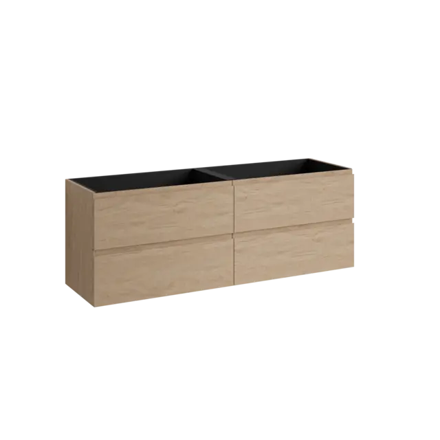 Servantskap fingergrep MIE 160dbl 160x46x57cm skandinavisk eik 