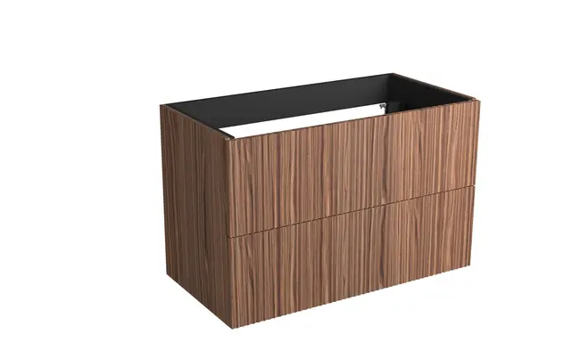 Servantskap bølge MIE 60 slim 60x39x57cm valnøtt finer 
