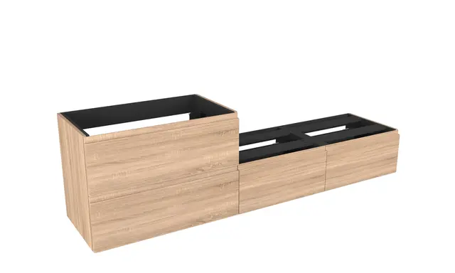 Servantskap fingergrep MIE SMART 200 200x46x57cm lys eik pvc servant x1 