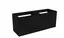 Servantskap stav MIE 120dbl 120x46x57cm sort eik finer