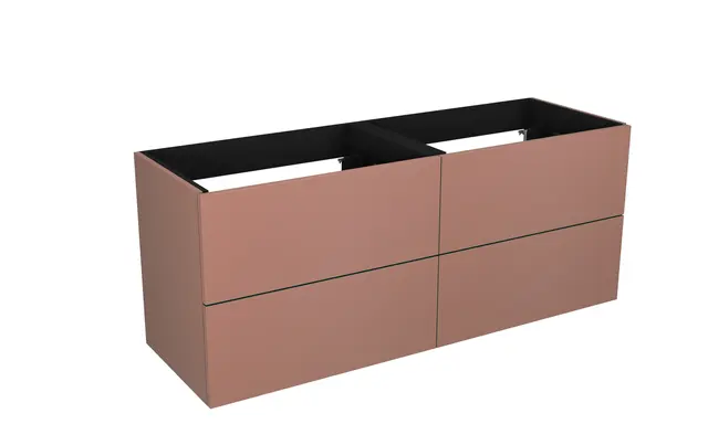 Servantskap trend MIE 140dbl 140x46x57cm terracotta lakk 