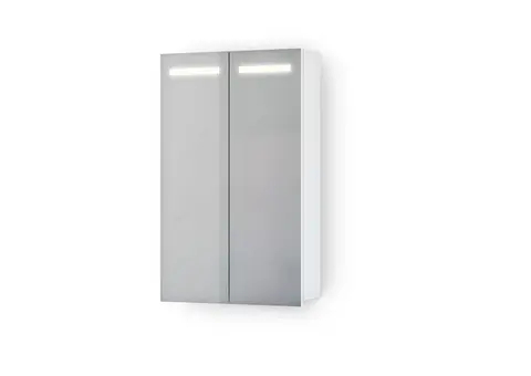 Speilskap IDA 50 50x80x15cm led-lys stikk hvit matt lakk