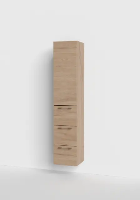 Høyskap slett MIE 176 3S 176x35x35cm skandinavisk eik 