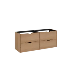Servantskap kontur IBEN 140 dbl 140x46x57cm hvit eik finer