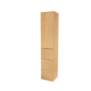 Høyskap IBEN 176 3S 176x35x35cm hvit eik finer