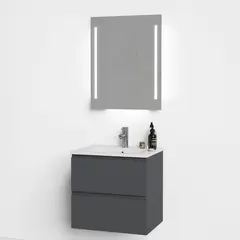 Servantskap fingergrep MIE 70 70x46x57cm Mørk grå
