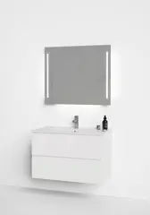 Servantskap fingergrep MIE 80 80x46x57cm Hvit lakk
