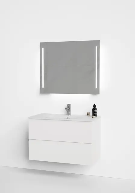Servantskap fingergrep MIE 80 80x46x57cm Hvit lakk 