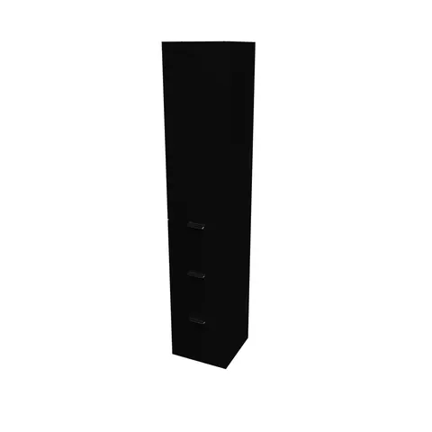H&#248;yskap slett MIE 176 3S 176x35x35cm sort matt pvc