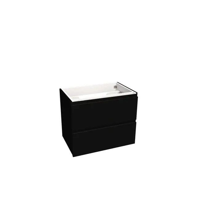 Servantskap fingergrep MIE 70 70x46x57cm Sort matt 