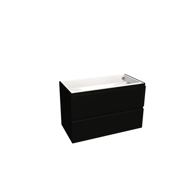 Servantskap fingergrep MIE 90 90x46x57cm Sort matt 