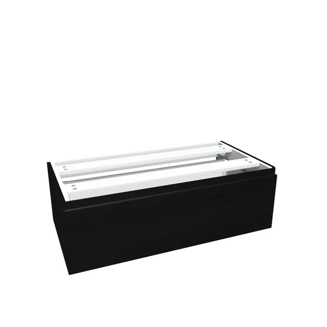 Sideskap fingergrep MIE DEMI 90 90x46x29cm sort eik pvc 