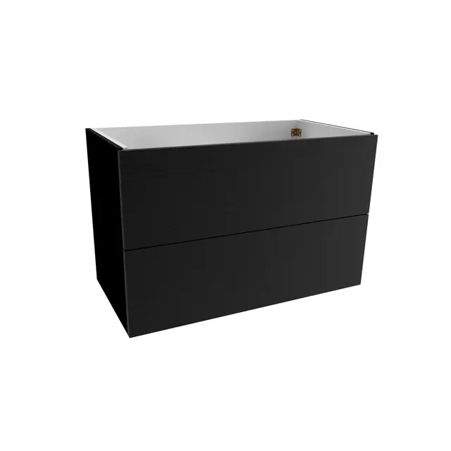 Servantskap slett MIE 80 80x46x57cm sort eik pvc 