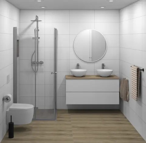 MIE 120DBL M&#248;belpakke med fingergrep Mix &amp; Match m/ 2stk. bolleservant