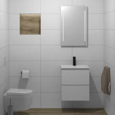 MIE 50 SLIM Møbelpakke med fingergrep Mix &amp; Match m/ADA el. IDA servant