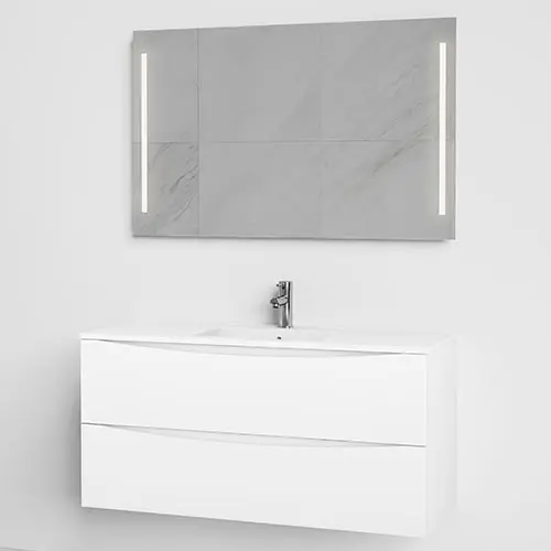 Servantskap ELI 100 100x46x57cm hvit pvc 