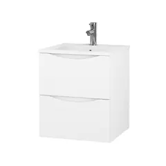 Servantskap ELI 60 med BEA servant 60x46x57cm hvit pvc hvit porselen