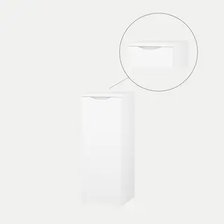 Topp sideskap ELI 88 35x35x2,5cm hvit pvc