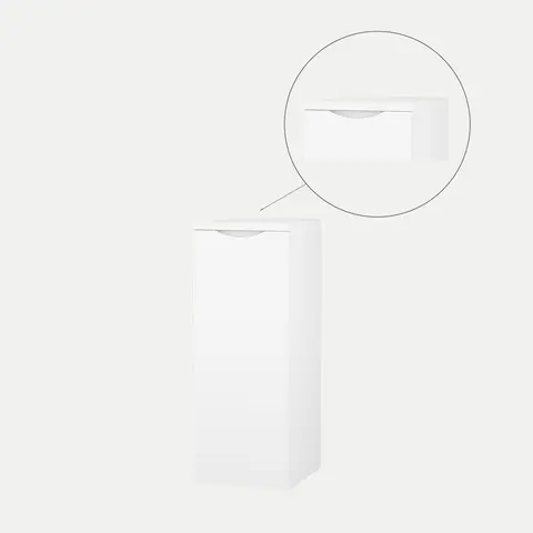 Topp sideskap ELI 88 35x35x2,5cm hvit pvc