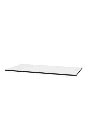 Benkeplate tosidig HPL 70 70x46cm hvit matt og blank