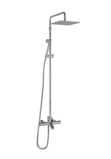Rainshower rett badekar SKAGE II krom