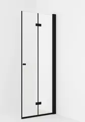 Dusjd&#248;r leddet LIAM 80 H 80x195cm h&#248;yre sort matt/klar