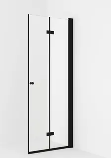 Dusjd&#248;r leddet LIAM 60 H 60x195cm h&#248;yre sort matt/klar