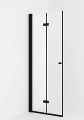 Dusjd&#248;r leddet LIAM 80 V 80x195cm venstre sort matt/klar