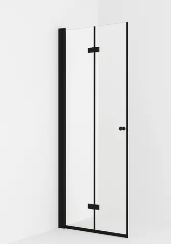 Dusjd&#248;r leddet LIAM 90 V 90x195cm venstre sort matt/klar