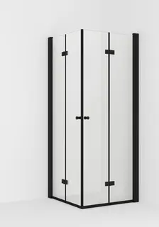 Dusjhj&#248;rne leddet LIAM 100x100 100x100x195cm sort matt/klar