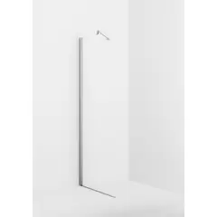Glassfelt med profil LIAM 70 70x193cm s&#248;lv/klar