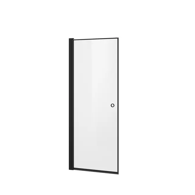 Dusjdør rett laminert LIAM 100 100x195cm sort matt/klar 