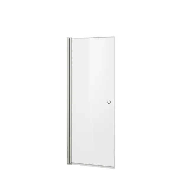 Dusjdør rett laminert LIAM 70 70x195cm sølv/klar 
