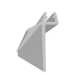 Subbelist rivbar rett LIAM 100 100cm 32mm klar pvc